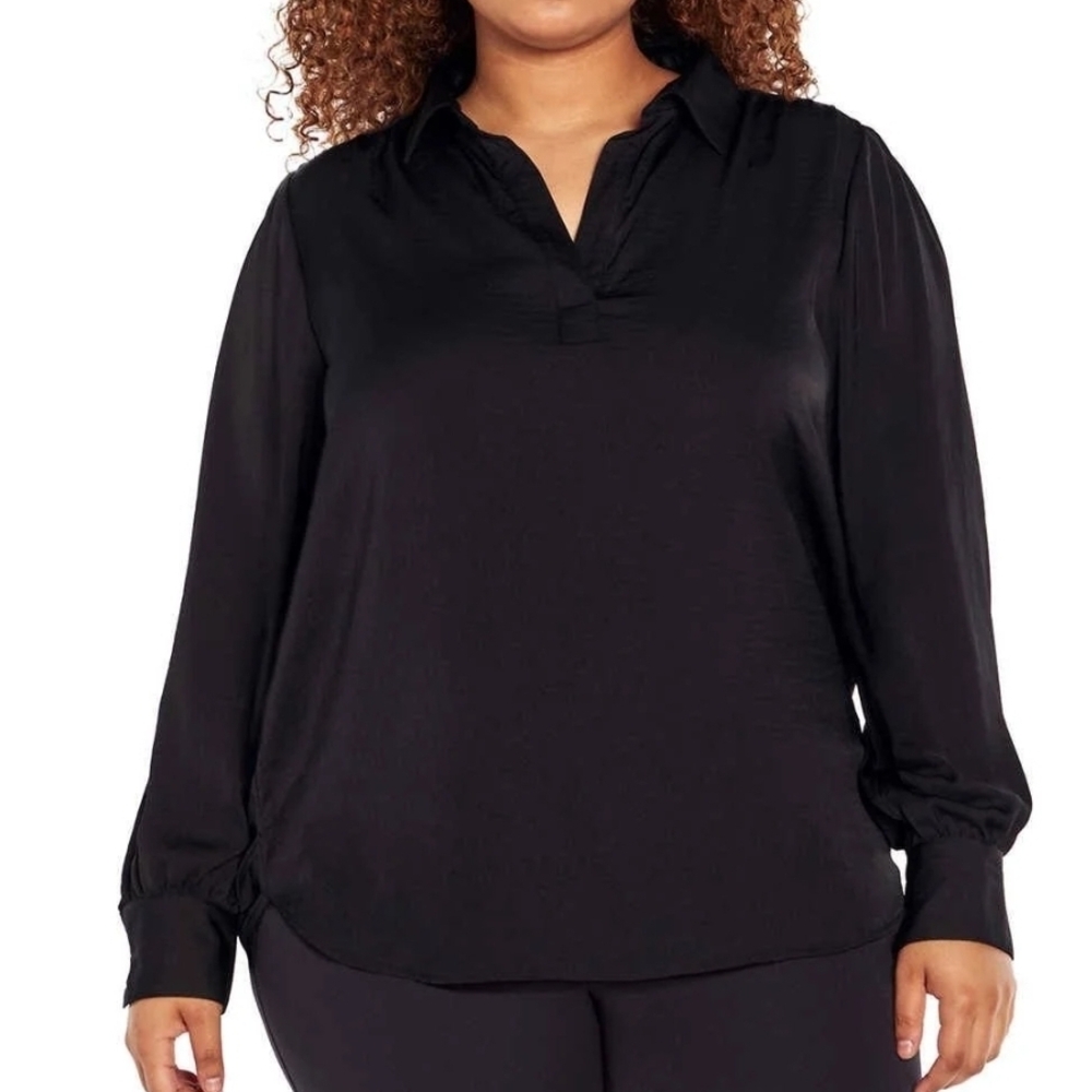 New! Banana Republic Long Sleeve Satin Pullover